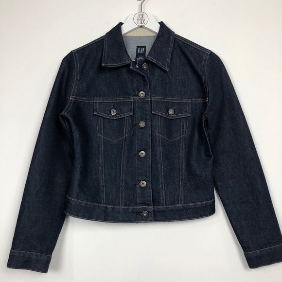 GAP Dark Denim Jean Jacket - Picture 1 of 8